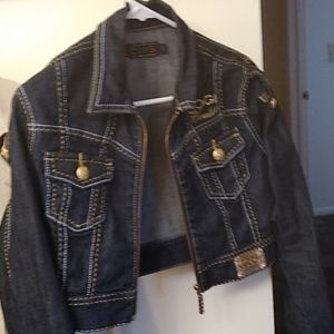 COOGI Cropped Jean Jacket S